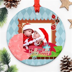 xmas - Round Ornament (Two Sides)