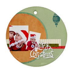 xmas - Round Ornament (Two Sides)