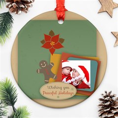 xmas - Round Ornament (Two Sides)