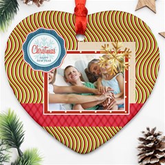 xmas - Heart Ornament (Two Sides)