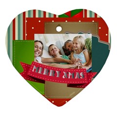 xmas - Heart Ornament (Two Sides)