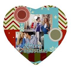 xmas - Heart Ornament (Two Sides)