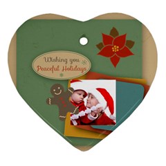 xmas - Heart Ornament (Two Sides)