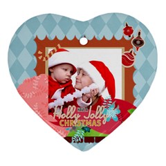 xmas - Heart Ornament (Two Sides)