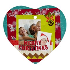 xmas - Heart Ornament (Two Sides)