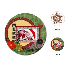 xmas - Playing Cards Single Design (Round)