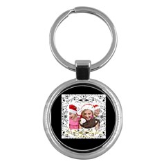 merry christmas - Key Chain (Round)