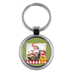 merry christmas - Key Chain (Round)