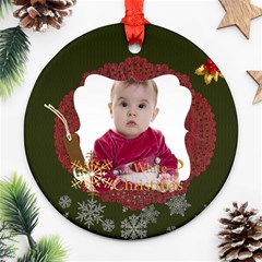 xmas - Round Ornament (Two Sides)