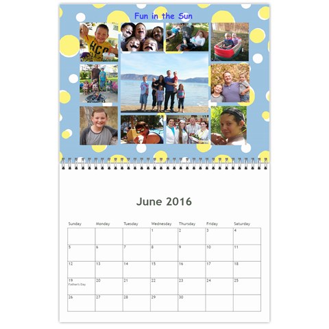 Calendar 2016 By Debbie Jun 2016