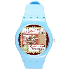 xmas - Round Plastic Sport Watch (M)