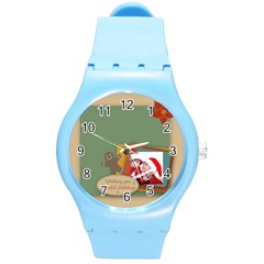 xmas - Round Plastic Sport Watch (M)