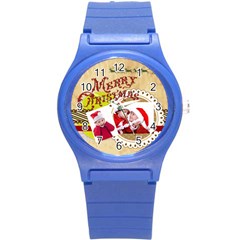 xmas - Round Plastic Sport Watch (S)