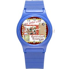 xmas - Round Plastic Sport Watch (S)