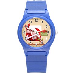 xmas - Round Plastic Sport Watch (S)