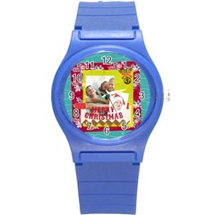 xmas - Round Plastic Sport Watch (S)