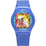 xmas - Round Plastic Sport Watch (S)
