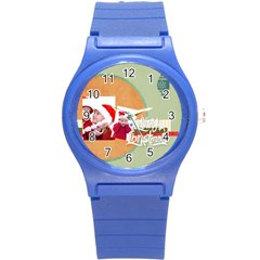 xmas - Round Plastic Sport Watch (S)