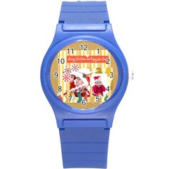 xmas - Round Plastic Sport Watch (S)
