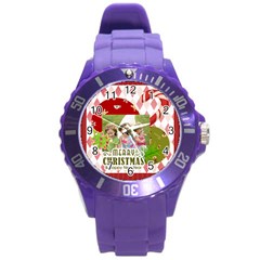 xmas - Round Plastic Sport Watch (L)