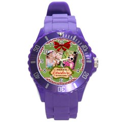 xmas - Round Plastic Sport Watch (L)