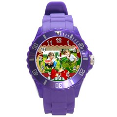 xmas - Round Plastic Sport Watch (L)