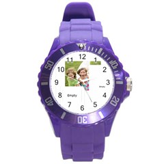 xmas - Round Plastic Sport Watch (L)