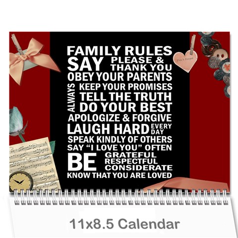 Calendar 2015 By Michelle Cover
