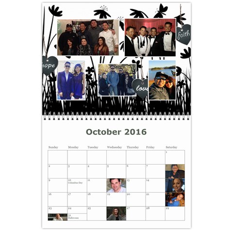 Calendar 2015 By Michelle Oct 2016