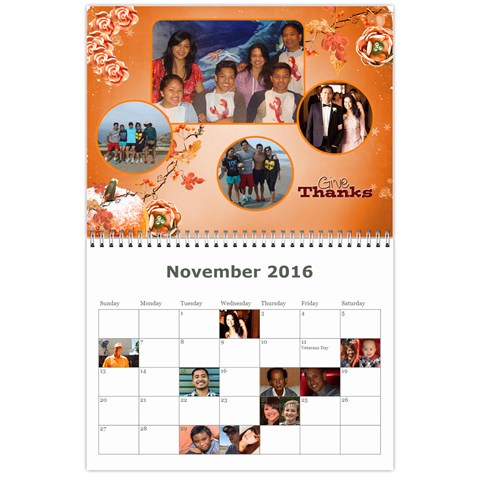 Calendar 2015 By Michelle Nov 2016