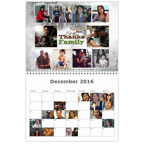 Calendar 2015 By Michelle Dec 2016