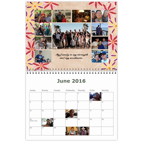 Calendar 2015 By Michelle Jun 2016