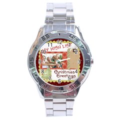 xmas - Stainless Steel Analogue Watch