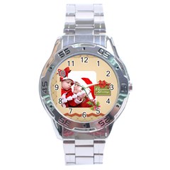 xmas - Stainless Steel Analogue Watch