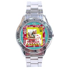 xmas - Stainless Steel Analogue Watch