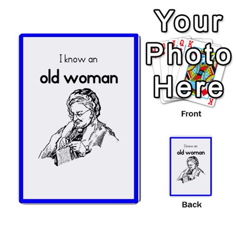 I Know An Old Woman Card Game By Rob Harper Front 25
