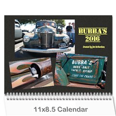 Bubba s Bait Truck 2016 - Wall Calendar 11  x 8.5  (12-Months)