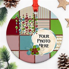 Christmas Dazzle 1 - Round Ornament (Two Sides)