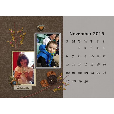 2016 Calendar By Mike Anderson Nov 2016