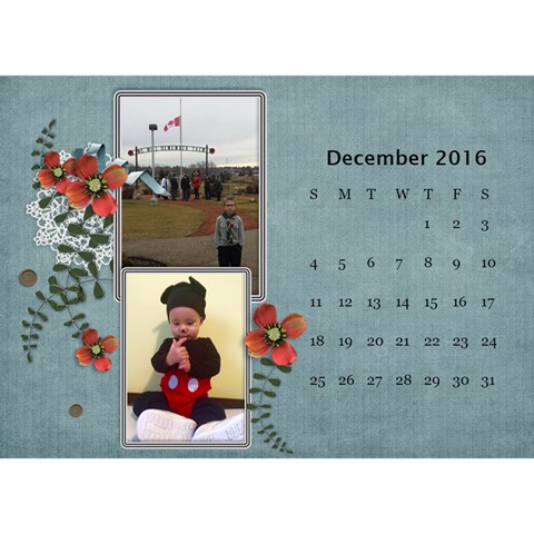 2016 Calendar By Mike Anderson Dec 2016