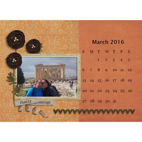 2016 Calendar By Mike Anderson Mar 2016
