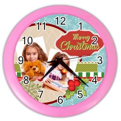 xmas - Color Wall Clock