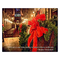 A Friend is one ewho walks in when others walk out : Puzzle - Jigsaw Puzzle (Rectangular)