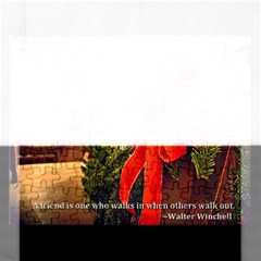 A Friend is one ewho walks in when others walk out : Puzzle - Jigsaw Puzzle (Rectangular)