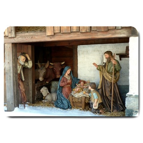 Jeusu Christ Birth : Door Mat By Pamela Sue Goforth 30 x20  Door Mat