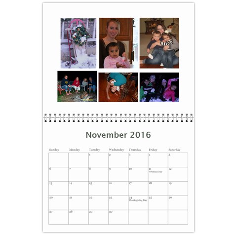 Calendar A By Peg Nov 2016