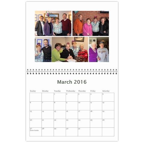 Calendar A By Peg Mar 2016