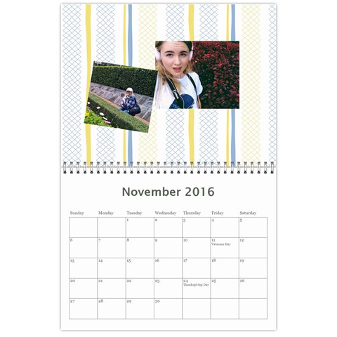 2016 Calendar By Christine Nov 2016