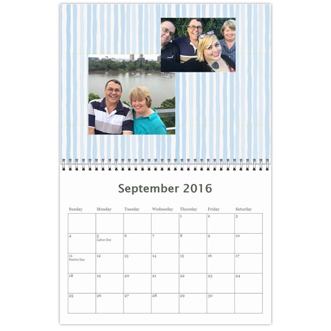 2016 Calendar By Christine Sep 2016