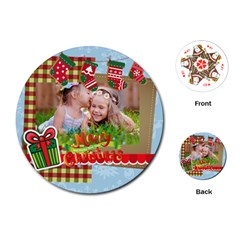 xmas - Playing Cards Single Design (Round)